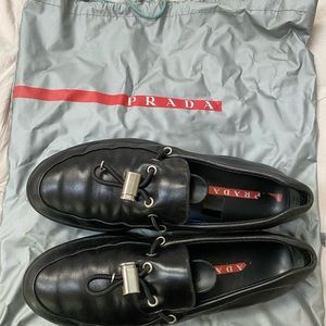 PRADA vintage (circa early 2000’s) leather ladies loafers- size 37 1/2
